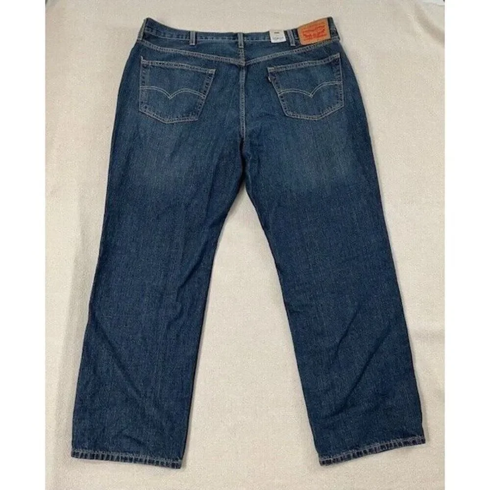 Levi's 559 Jeans Relaxed Straight Pants Blue Men's Size 44x30‎ Big And Tall New